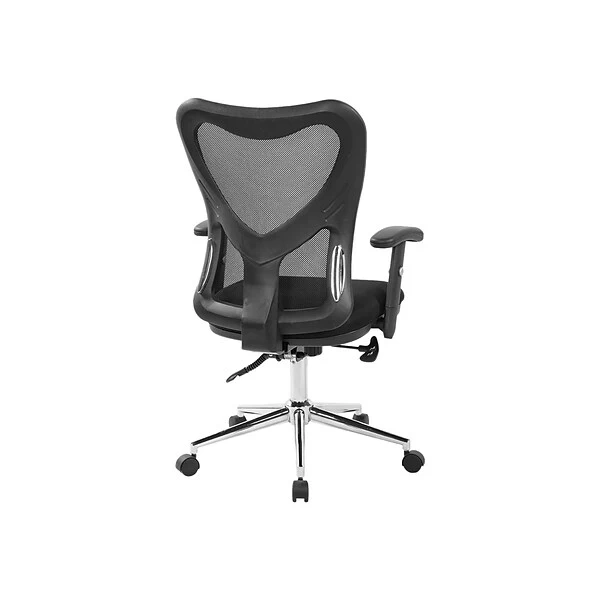 Techni Mobili Mesh Back Fabric Task Chair, Black (RTA-0098M-BK) - Image 3