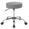Boss Caressoft Armless Anticrobial Medical Stool, Gray (B240-GY)