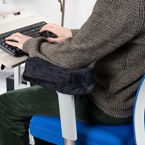 Mind Reader Harmony Collection Fabric Arm Rests, Black, 2/Set (ARMREST2-BLK) - Image 5