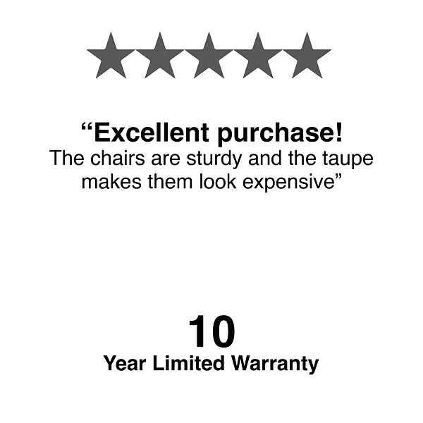 Quill BrandĀ® Metal Folding Chairs, Taupe, 4/Pack (51503) - Image 5