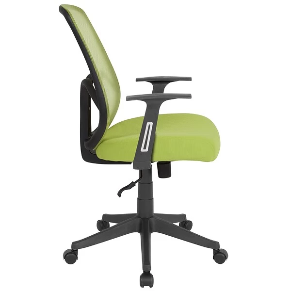 Flash Furniture Salerno Series Ergonomic Mesh Swivel High Back Office Chair, Green (GOWY193AAGN) - Image 4