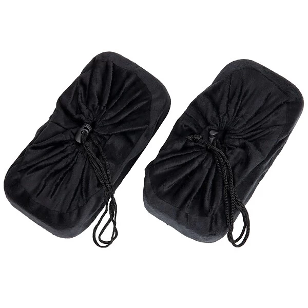 Mind Reader Harmony Collection Fabric Arm Rests, Black, 2/Set (ARMREST2-BLK) - Image 2