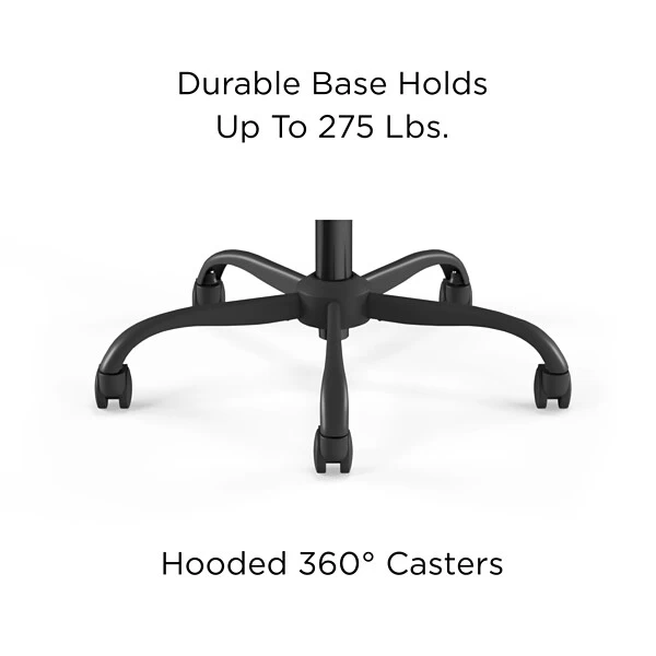 Staples Emerge Vector Luxura Faux Leather Gaming Chair, Black & Gray (61108) - Image 6