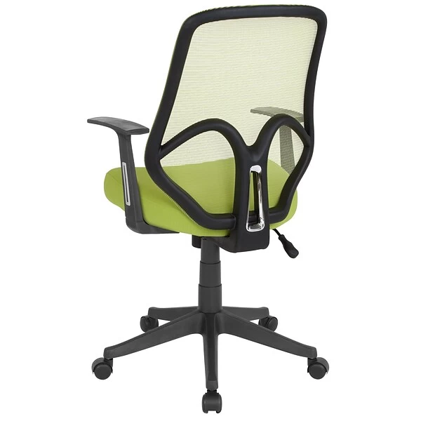 Flash Furniture Salerno Series Ergonomic Mesh Swivel High Back Office Chair, Green (GOWY193AAGN) - Image 3