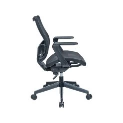 RAYNOR GROUP Sharper Image Ergonomic Mesh Swivel Task Chair, Black (SI-100-BLK)