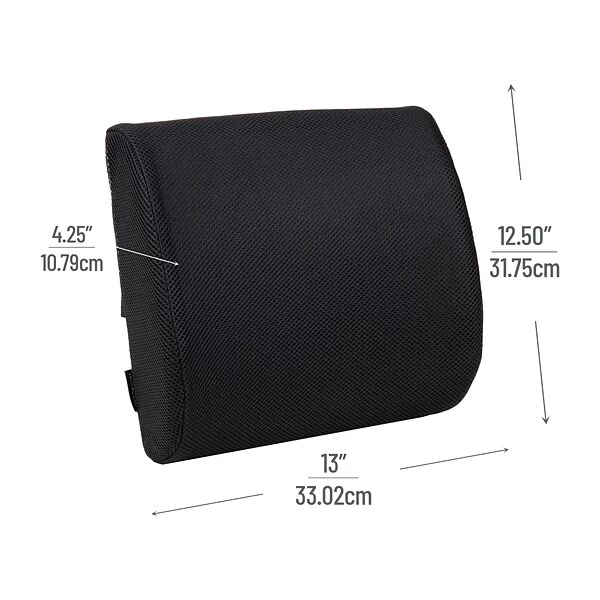 Mind Reader Harmony Collection Foam Back Supports, Black (BACKFOAM-BLK) - Image 2