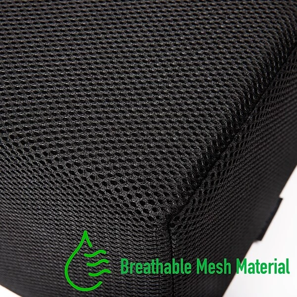 Mind Reader Harmony Collection Footrests, Black/Beige (FTCUSH-BLK) - Image 6