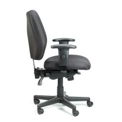 Raynor Eurotech Fabric 4 X 4 Multi-function Task Chair, Black
