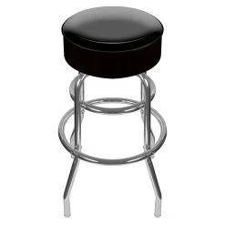 Trademark 30" High Grade Padded Swivel Bar Stool, Black