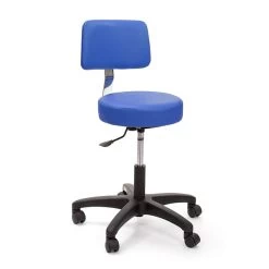 Brandt Econobuoy 13422 14" Pneumatic Stool With Backrest, Space Blue