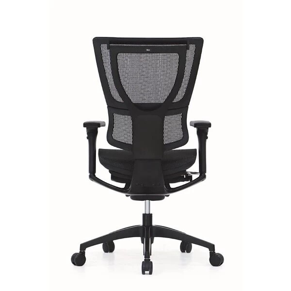 Raynor Eurotech IOO Series Mid-Back Managers Chair, Mesh, Black With Black Frame - Image 4
