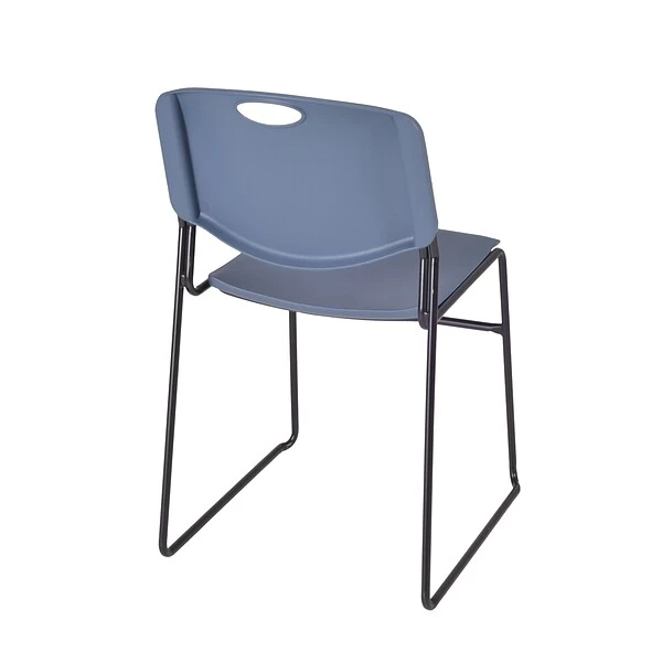 Regency Zeng Metal/Polypropylene Stack Chair, Blue (4400BE) - Image 2