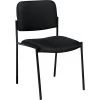 Global Offices To Go® Fabric Armless Stacking Chair, Fabric, Black (OTG2748LQ10)