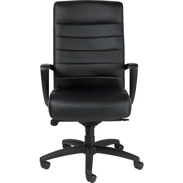 Raynor Eurotech Manchester Leather Executive Chair, Black - Image 3