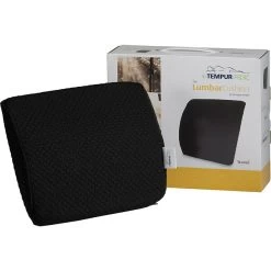 Tempur-pedic® Travel Lumbar Cushion With Fabric Cover, Black