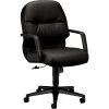 HON® 2090 Series Leather Executive Mid-Back Chair, Black