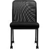 Offices To Go® Guest Chair, Mesh, Black, Seat: 19 1/2"W X 17 1/2"D, Back: 19"W X 16 1/2"H