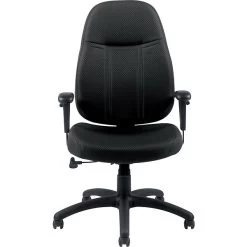 Global Offices To Go® Fabric Tilter Executive Chair With Arms, Black (OTG11652-QL10)