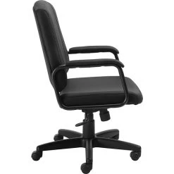 Global Offices To Go® High Back Tilter Exec Chair W/Arms, Fabric, Black, Seat: 20"x18", Back: 20"x20.5"