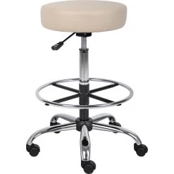 Boss® CareSoft Medical/Drafting Stool; Beige