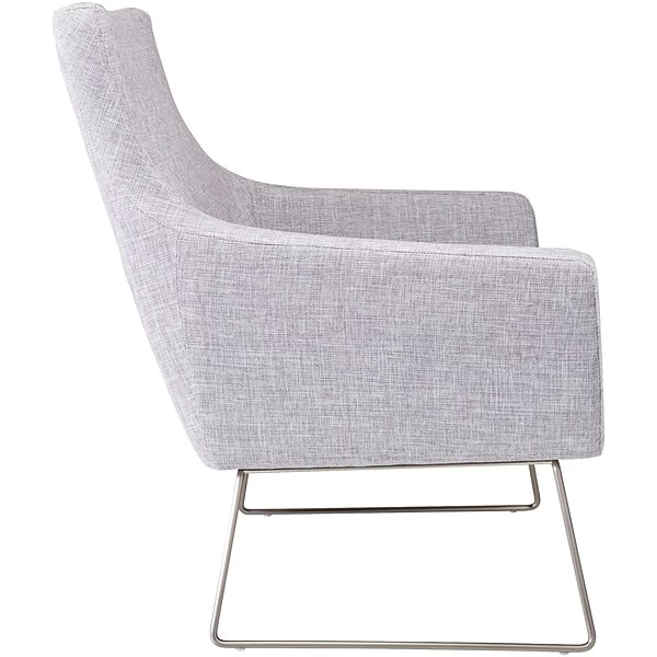 Adesso Home Kendrick Fabric Lounge Chair, Light Gray (GR2002-03) - Image 2