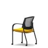 Union & Scale Workplace2.0™ Fabric And Mesh Guest Chair, Goldenrod, Integrated Lumbar, Fixed Arms (53272)