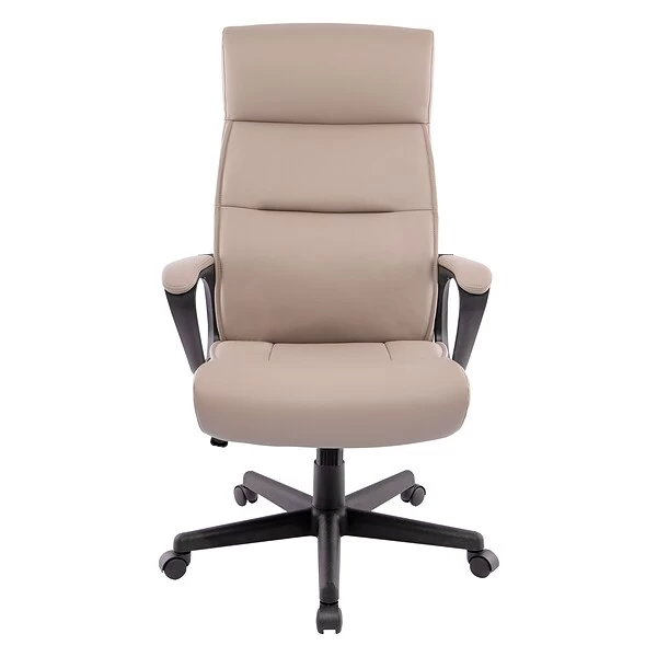 Quill Brand® Rutherford Luxura Manager Chair, Tan/Modern Gray (45609)