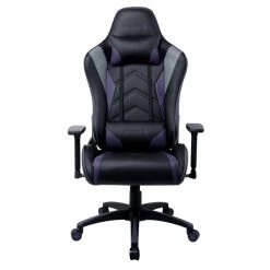 Quill Brand® Emerge Vartan Bonded Leather Gaming Chair, Purple/Black (59259)