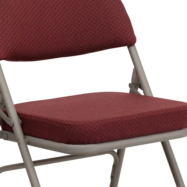 Flash Furniture HERCULES Series Fabric Folding Chair, Burgundy, 2/Pack (2HAMC320AFBY) - Image 8