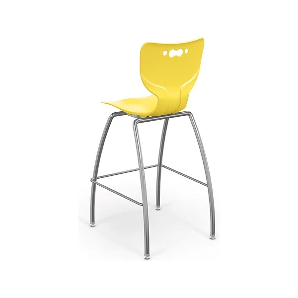 MooreCo Hierarchy Polypropylene Kids Stool, Yellow (53221YlwNACH)