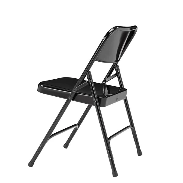 NPS 200 Series Premium Folding Chairs, Steel, Black, 4 Pack (210/4) - Image 4
