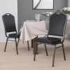 Flash Furniture HERCULES 4/Pack Banquet Chairs W/Vinyl Seat Silver Vein Frame (4FDC01SVBKVY)