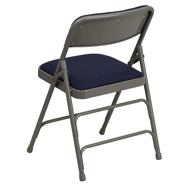 Flash Furniture HERCULES Series Fabric Folding Chair, Navy Blue, 2/Pack (2HAMC309AFNVY) - Image 7