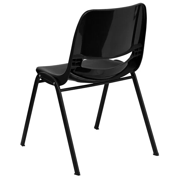 Flash Furniture HERCULES Classroom/Training Room/School Stacking Chair, Black (5-RUT-EO1-BK-GG) - Image 7