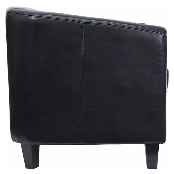 Flash Furniture Faux Leather Lounge Chair, Black (BT873BK) - Image 8