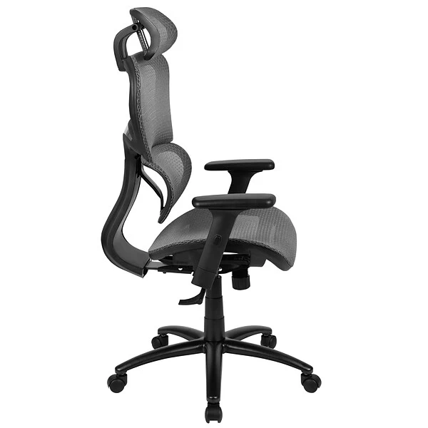Flash Furniture LO Ergonomic Mesh Swivel Office Chair, Gray (HLC1388F1KGY) - Image 7