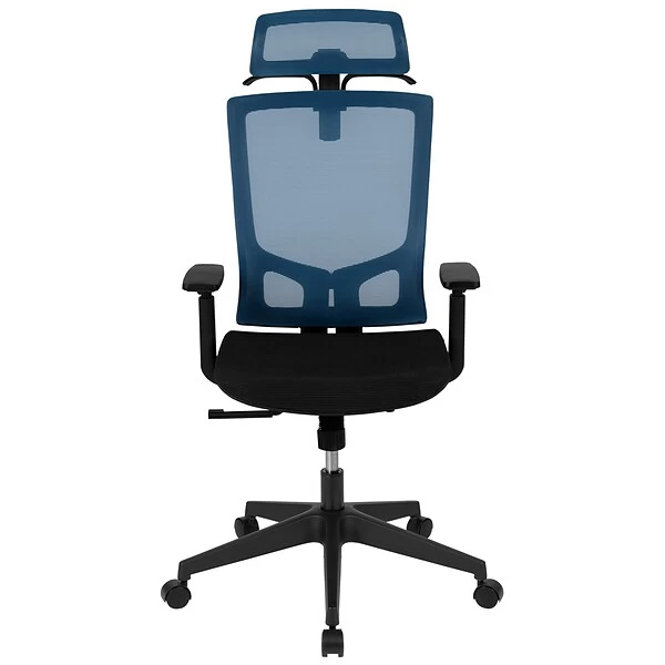Flash Furniture Layla Ergonomic Mesh Swivel Office Chair, Blue/Black (H28091KYBL) - Image 8