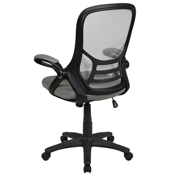 Flash Furniture Porter Ergonomic Mesh Swivel High Back Office Chair, Light Gray/Black (HL00161BKGY) - Image 7