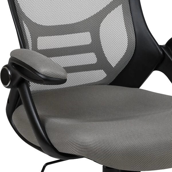 Flash Furniture Porter Ergonomic Mesh Swivel High Back Office Chair, Light Gray/Black (HL00161BKGY) - Image 8