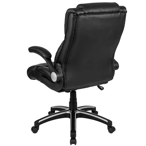 Flash Furniture Hansel LeatherSoft Swivel Executive Office Chair, Black (BT9896H) - Image 7