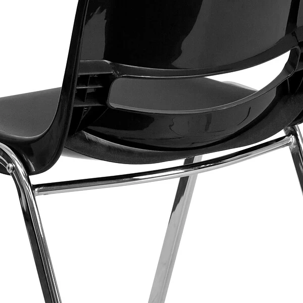 Flash Furniture HERCULES Plastic Student/School Chair, Black (RUT-18-BK-CHR-GG) - Image 7