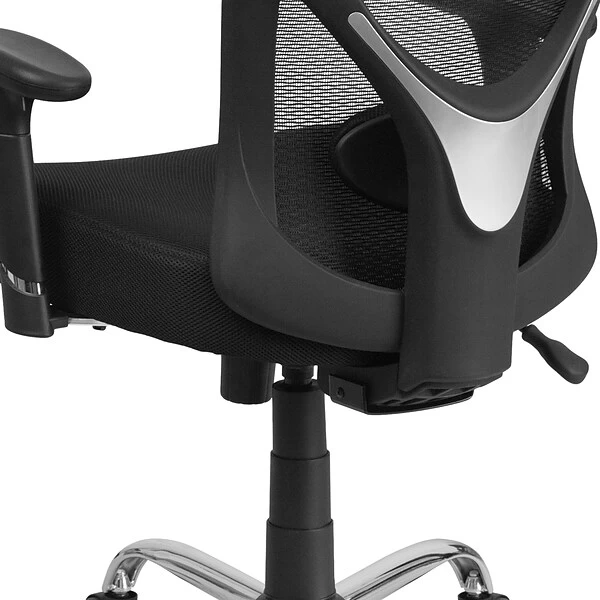 Flash Furniture HERCULES Series Ergonomic Mesh Swivel Big & Tall Office Chair, Black (GO2032) - Image 8