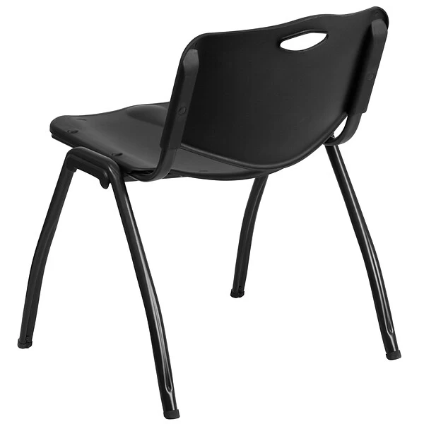Flash Furniture HERCULES Plastic Student/School Chair, Black (RUT-D01-BK-GG) - Image 6