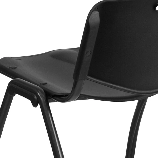 Flash Furniture HERCULES Plastic Student/School Chair, Black (RUT-D01-BK-GG) - Image 7