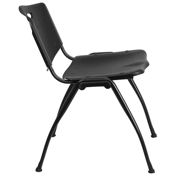 Flash Furniture HERCULES Plastic Student/School Chair, Black (RUT-D01-BK-GG) - Image 8
