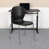 Flash Furniture Hercules Series 551lb-Capacity Stack Chair, Black (RUT3BK)