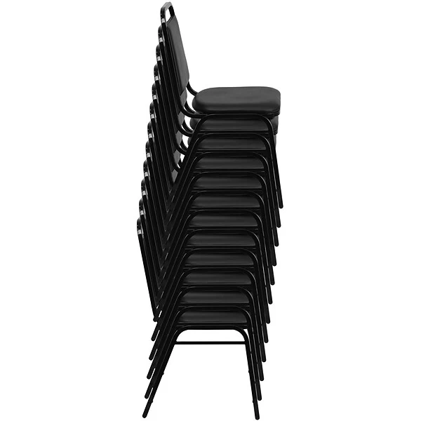 Flash Furniture Hercules Contemporary Metal Dining Chair, Black Frame (FDBHF2BKVYL) - Image 7