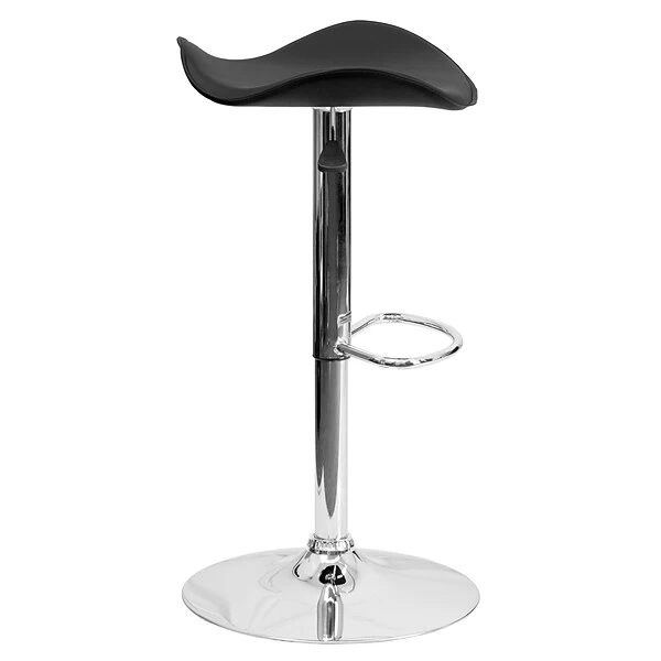 Flash Furniture Contemporary Vinyl Adjustable Height Barstool, Black (CHTC31002BK) - Image 7