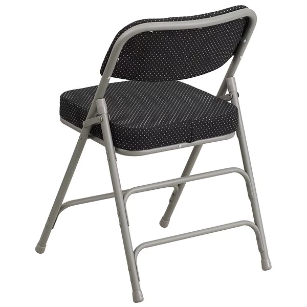 Flash Furniture HERCULES Series Fabric Folding Chair, Black, 2/Pack (2AWMC320AFBK) - Image 6