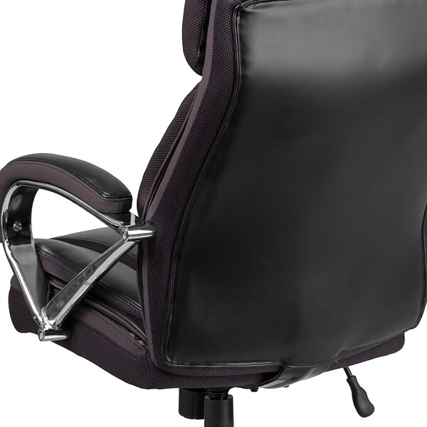 Flash Furniture HERCULES Series Ergonomic LeatherSoft Swivel Big & Tall Executive Office Chair, Black (GO2092M1BK) - Image 8